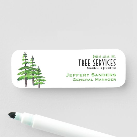 Porte-nom Service d'arborescence professionnel (En situation)