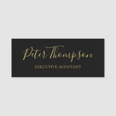 Porte-nom Signature élégante du script d'entreprise (Devant)