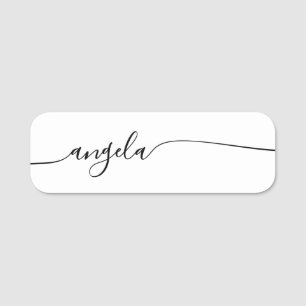 Porte-nom Signature Script Glam Moderne