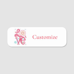 Porte-nom SIGNE D'AMOUR Super Hippie Thunder_Cove