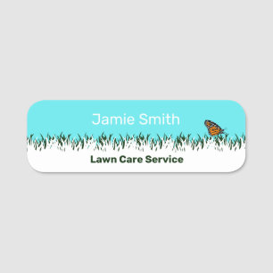 Porte-nom Silhouette de pelouse de Modern Lawn Service