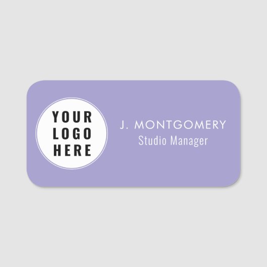 Porte-nom Simple Business Logo Company Employees Staff (Devant)