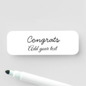 Porte-nom Simple congratulation graduation add your (En situation)