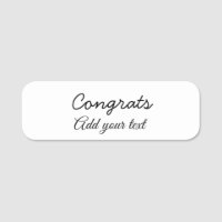 Simple congratulation graduation add your