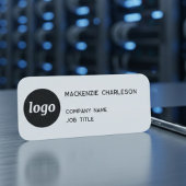 Porte-nom Simple Logo Minimaliste