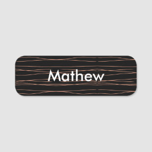 Porte-nom Simple monogramme ajouter votre nom lettre man min