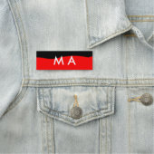 Porte-nom Simple monogramme ajouter votre nom lettre man min (En situation)