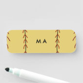 Porte-nom Simple monogramme ajouter votre nom lettre man min (En situation)
