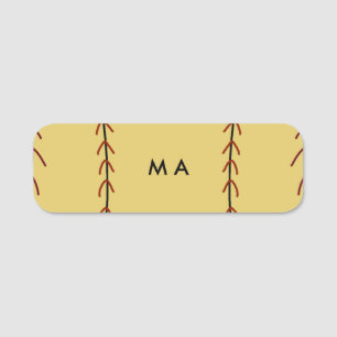 Porte-nom Simple monogramme ajouter votre nom lettre man min