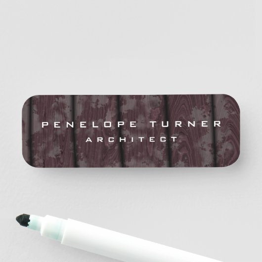 Porte-nom Simple Plaine simple créative et durable (En situation)