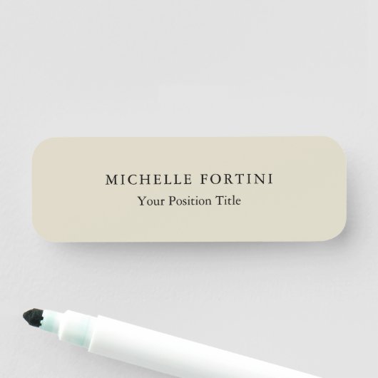 Porte-nom Simple Plaine simple créative et durable (En situation)