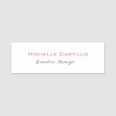 Porte-nom Simple Plaine simple créative et durable (Devant)