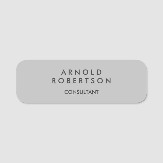 Porte-nom Simple Plaine simple créative et durable (Devant)