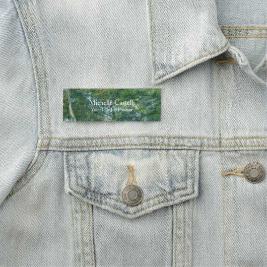 Porte-nom Simple Plaine simple créative et durable (En situation)