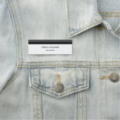 Porte-nom Simple Plaine simple créative et durable (En situation)