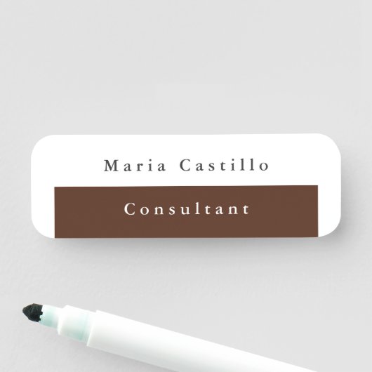 Porte-nom Simple Plaine simple créative et durable (En situation)