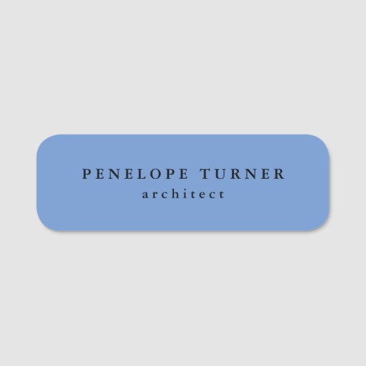 Porte-nom Simple Plaine simple créative et durable (Devant)