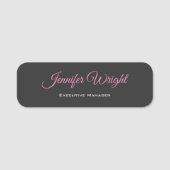 Porte-nom Simple Plaine simple créative et durable (Devant)