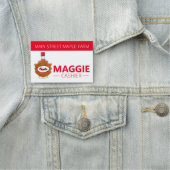 Porte-nom Sirop de sucre d'érable Maine Feuille canadienne C (En situation)