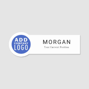 Porte-nom Société de logo d'entreprise personnalisé employé