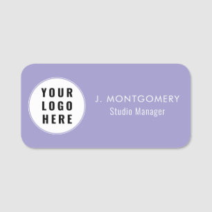 Porte-nom Société Employés Personnel Logo Entreprise Simple