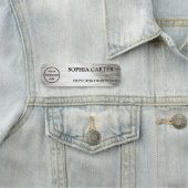 Porte-nom Solar Flare Silver Custom (En situation)