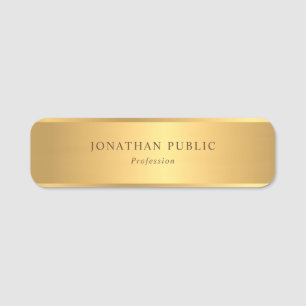Porte-nom Sophistiqué Gold Semble élégant Modèle moderne
