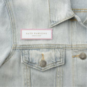 Porte-nom Spa rose (En situation)