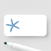 Porte-nom Starfish bleu (En situation)
