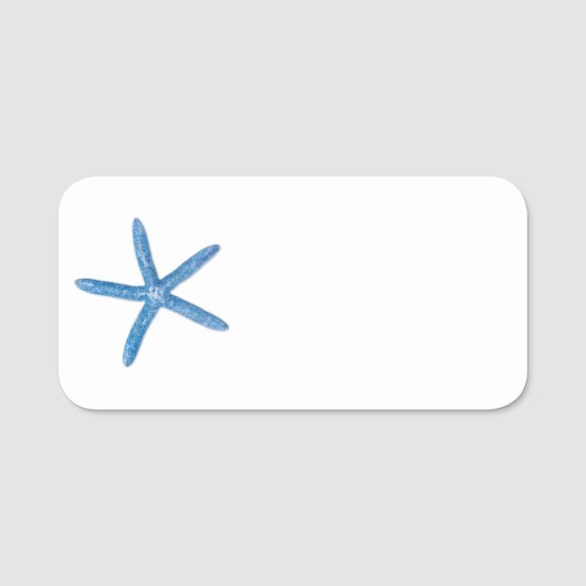 Porte-nom Starfish bleu (Devant)