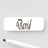 Porte-nom Starry Designed David Name, (En situation)