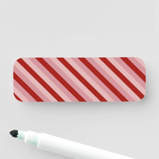 Porte-nom Stripes Valentine personnalisables (En situation)
