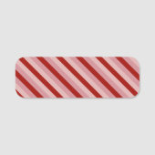 Porte-nom Stripes Valentine personnalisables (Devant)