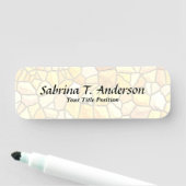 Porte-nom Style Stylish Stone Wall Élégant Script moderne (En situation)