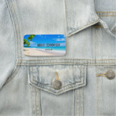 Porte-nom Sun Sand et Surf Tropical Beach (En situation)