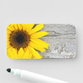 Porte-nom Sunflowers on table (En situation)