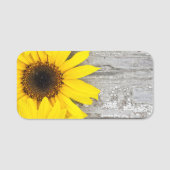 Porte-nom Sunflowers on table (Devant)