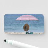 Porte-nom Sur la Plage (En situation)