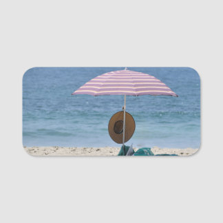 Porte-nom Sur la Plage