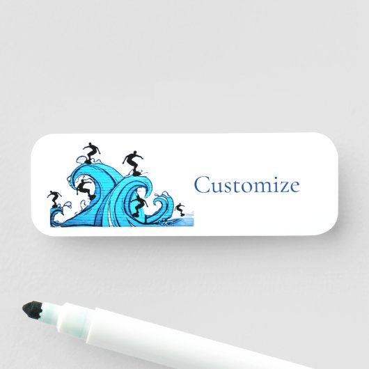 Porte-nom Surfers Partout Thunder_Cove (En situation)