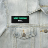 PORTE-NOM SYMBOLE DE LA BARRE LED NEON DE MERRY CHRISTMAS (En situation)