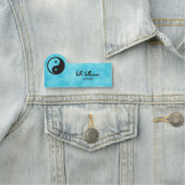 Porte-nom Symbole Yin Yang - tatouage solide (En situation)