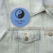 Porte-nom Symbole Yin Yang - tatouage solide (En situation)