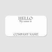 Porte-nom Tableau effaçable à sec réutilisable personnalisab (Devant)