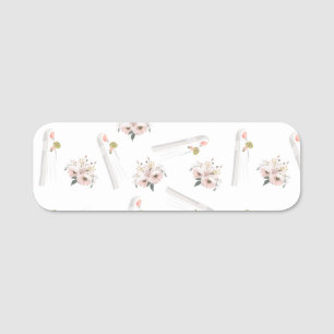 Porte-nom Tag de nom classique Mariage musulman Roses&mariés