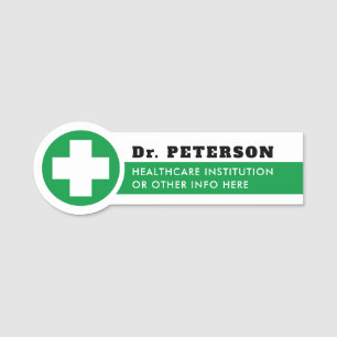 Porte-nom Tag du nom de la profession de l'hôpital Médicale