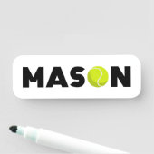Porte-nom Tag Mason Tennis Name (En situation)