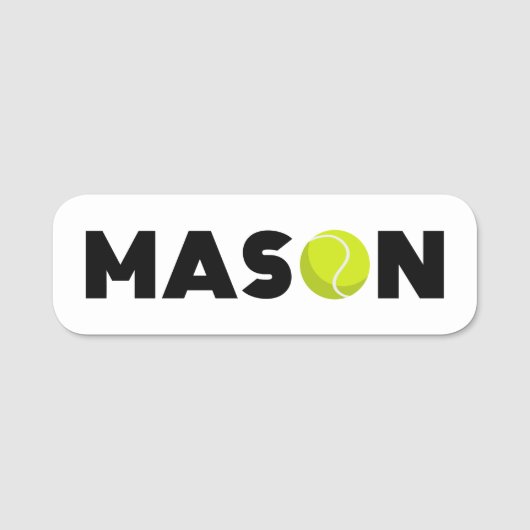 Porte-nom Tag Mason Tennis Name (Devant)