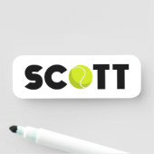 Porte-nom Tag Scott Tennis Name (En situation)