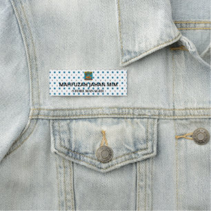 Porte-nom Tags personnalisés de vêtements et laiton. Eco. Pr